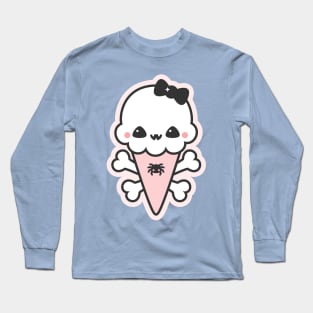 Creepy Cute Ice Cream Cone Long Sleeve T-Shirt